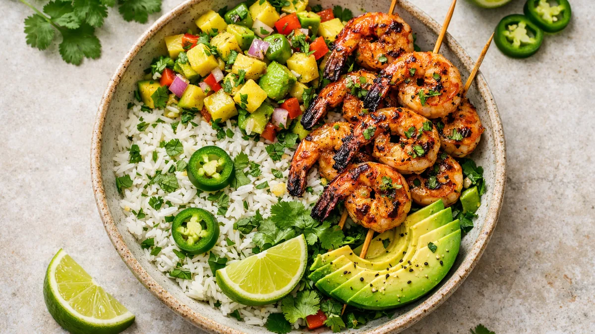 Charred Shrimp Skewers