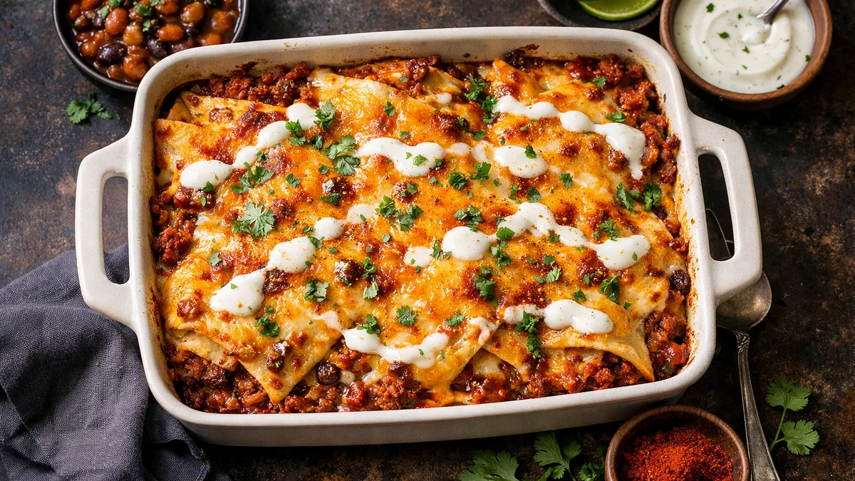 Cheesy Burrito Bake