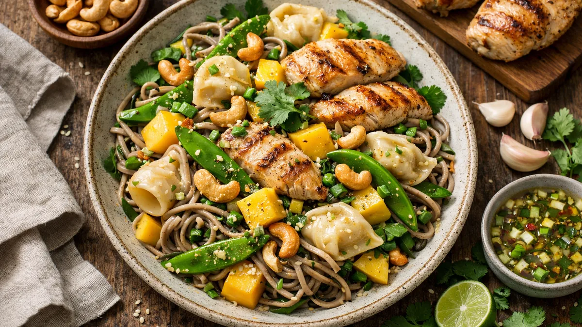 Chicken and Cold Soba Noodle Salad