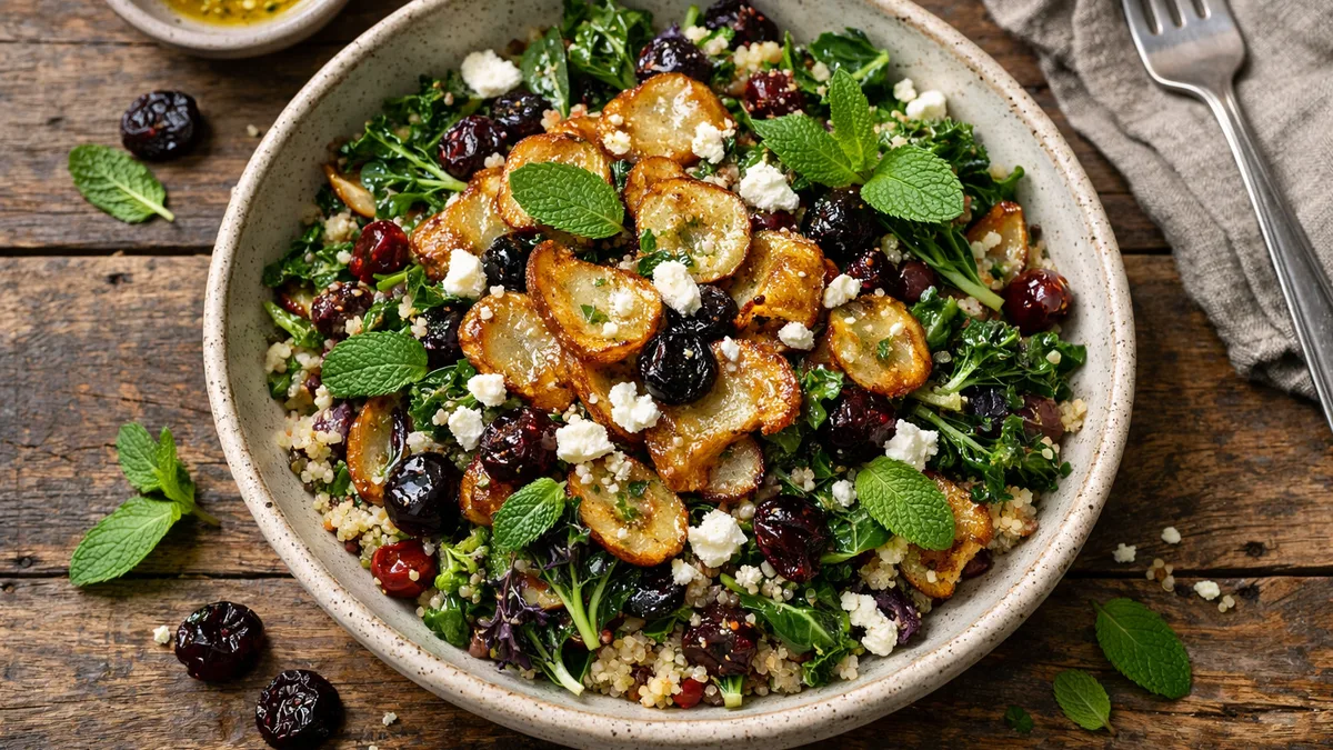 Crispy Sunchoke & Quinoa Salad