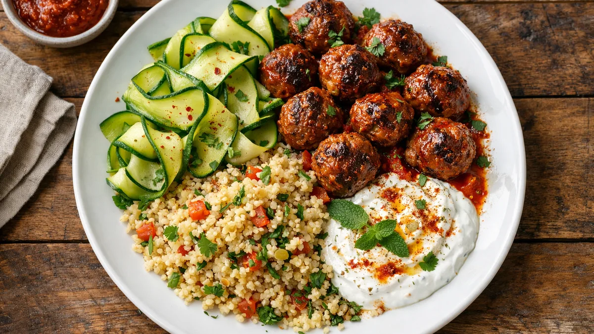 Harissa Lamb Meatballs