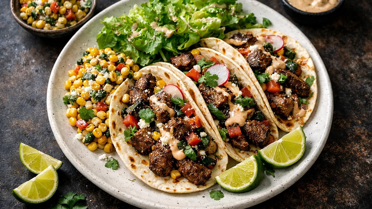 Mole-Spiced Steak Tacos