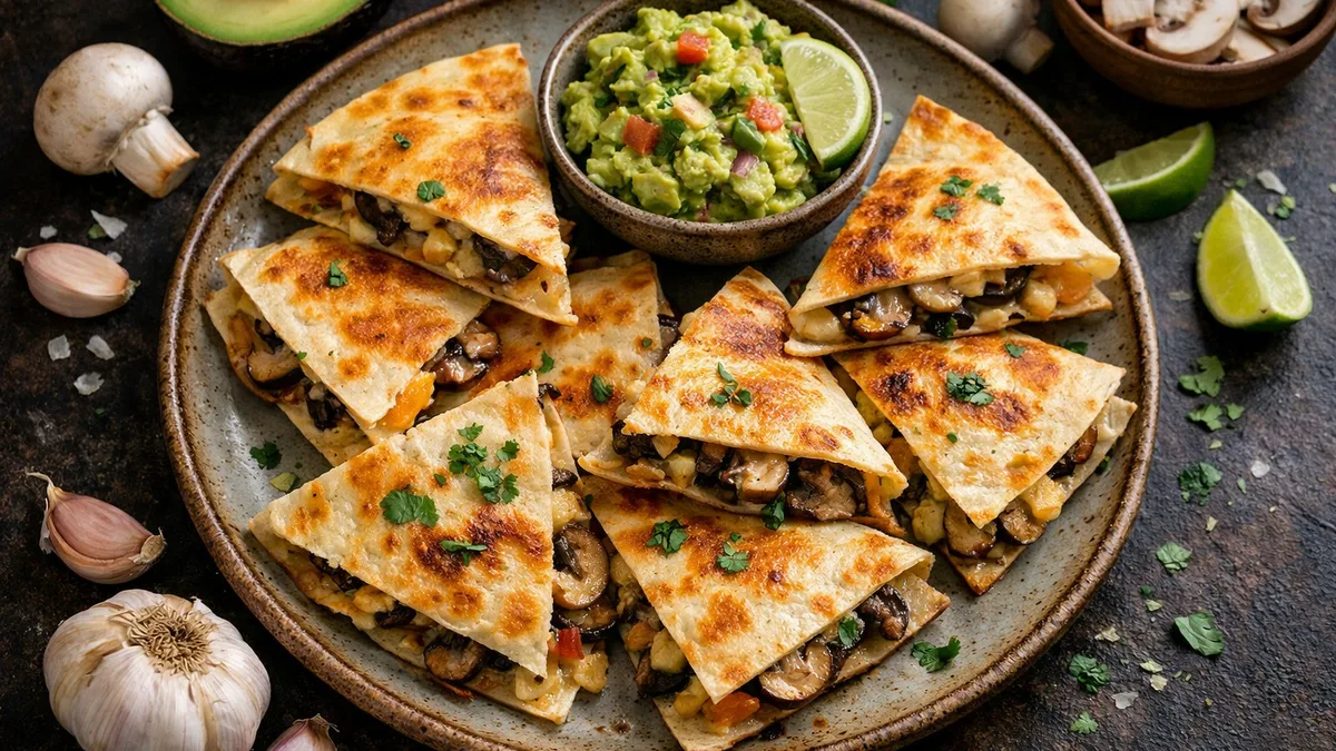 Mushroom Quesadillas