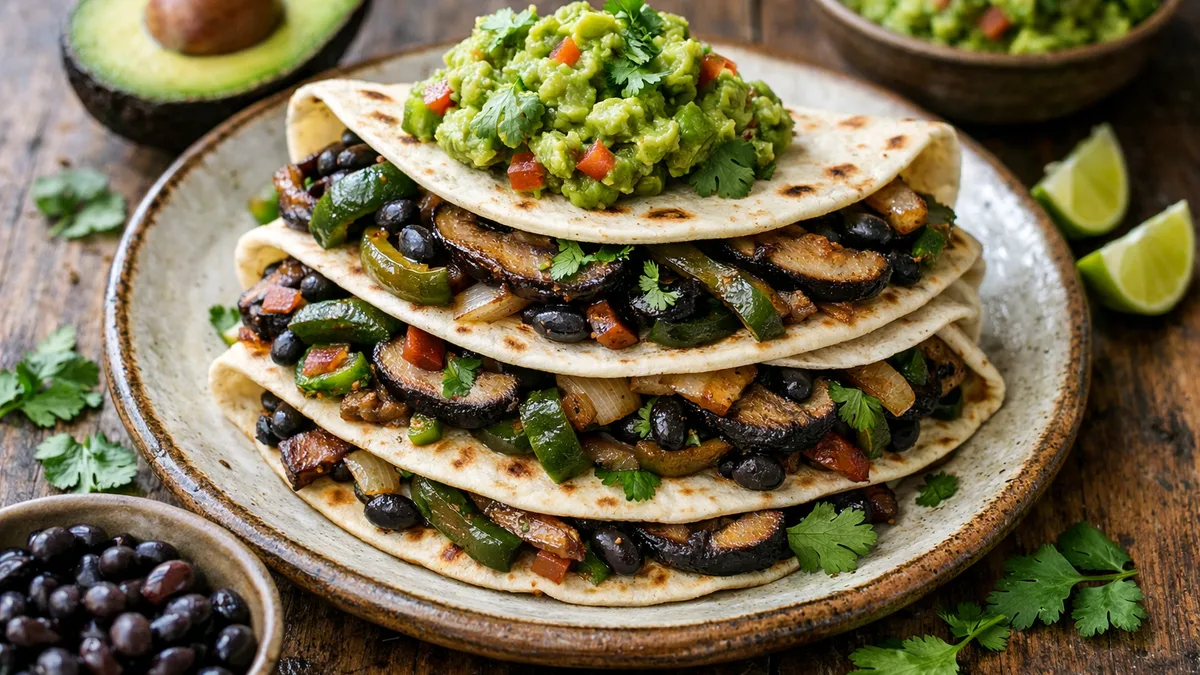 Poblano & Portobello Fajitas