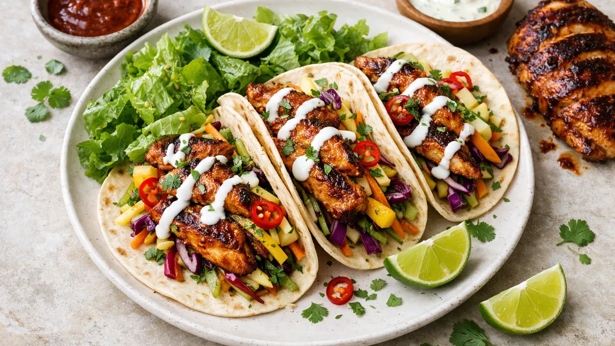 Smoky Adobo Chicken Tacos