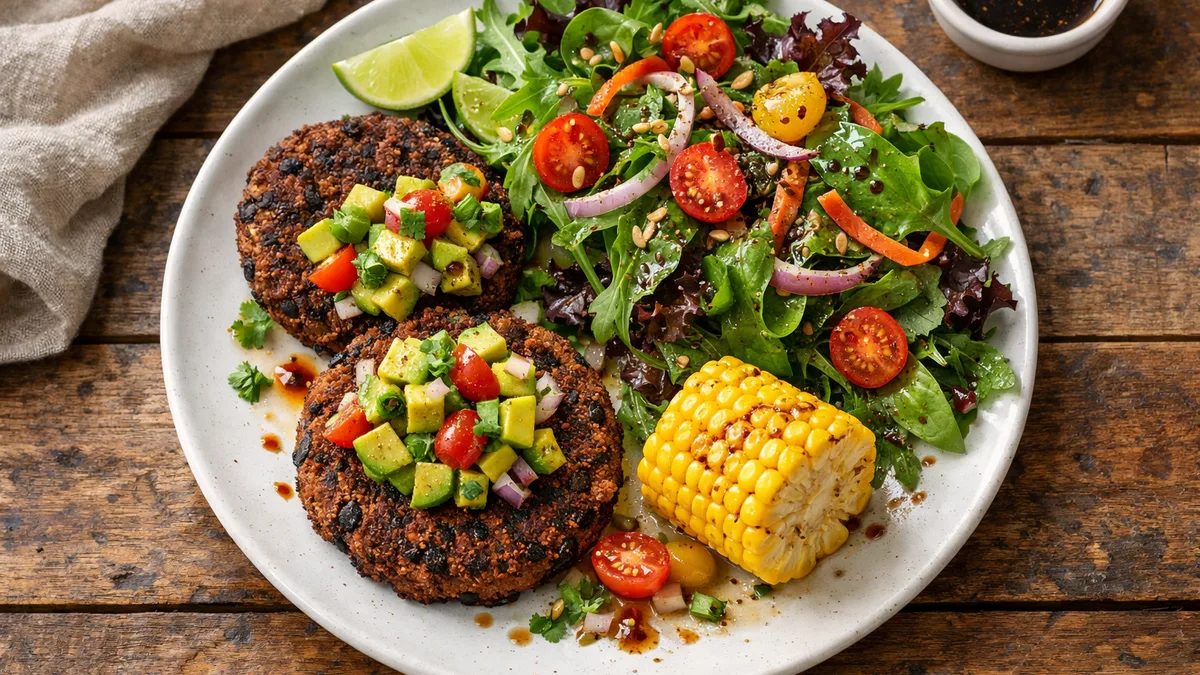 Smoky Black Bean Cakes