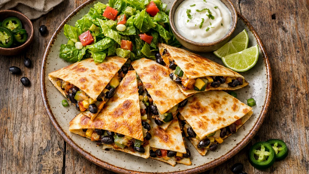 Zucchini & Smoky Bean Quesadillas