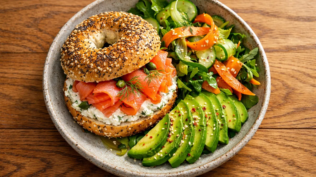 Bagel au saumon & fromage frais à l'aneth