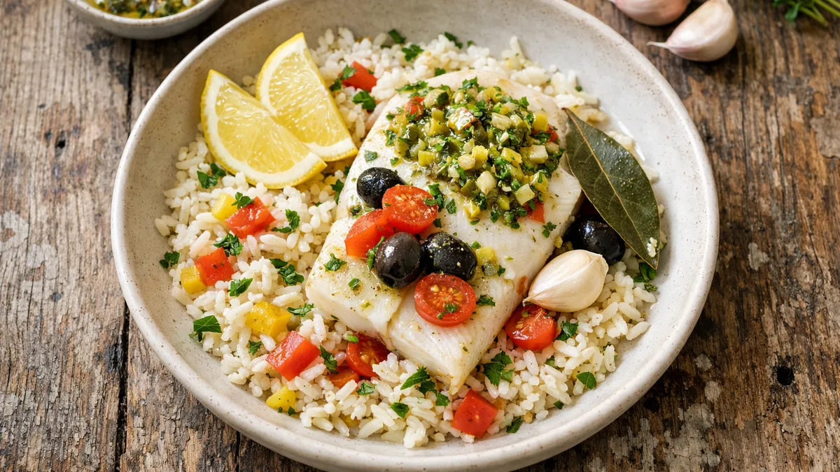 Cabillaud en papillote à la provençale