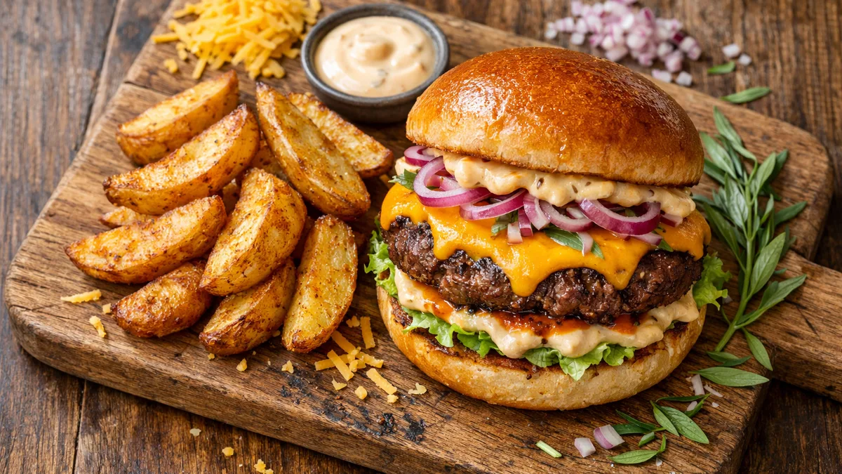Le Cheeseburger de bœuf & sa sauce secrète