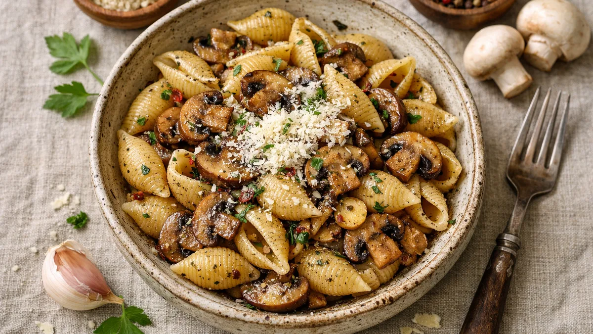 Conchiglie à la forestière