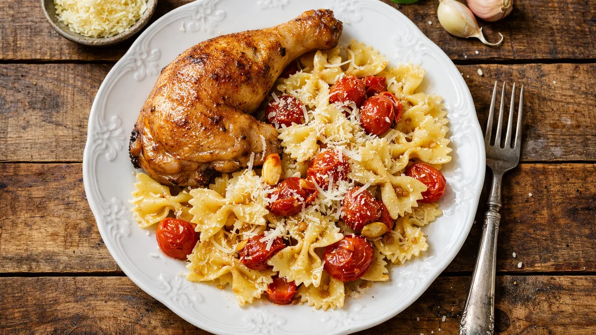 Cuisse de poulet & tomates confites