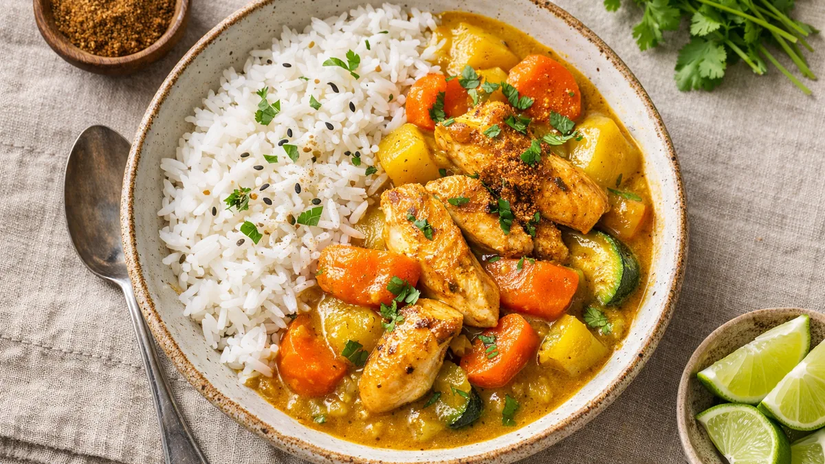 Curry japonais au poulet