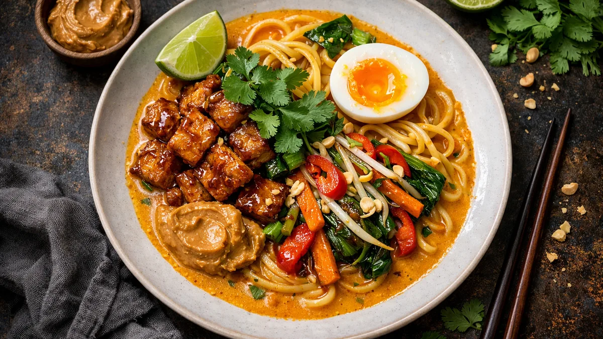 Curry laksa de nouilles & coco