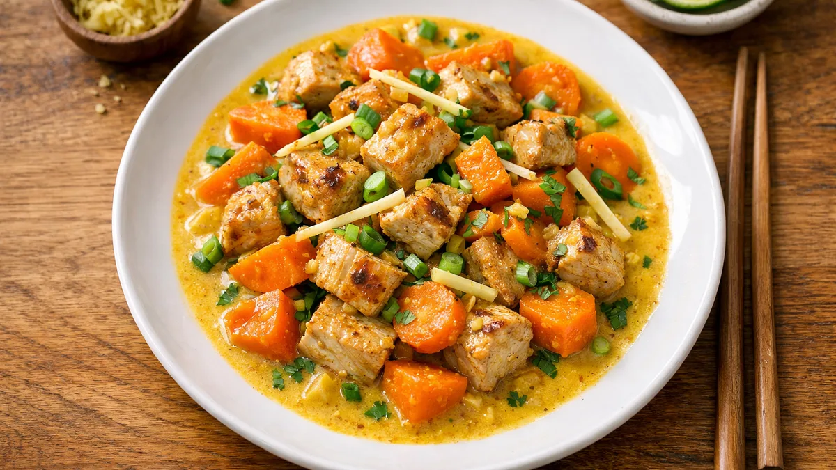 Curry thaï de dinde & patate douce