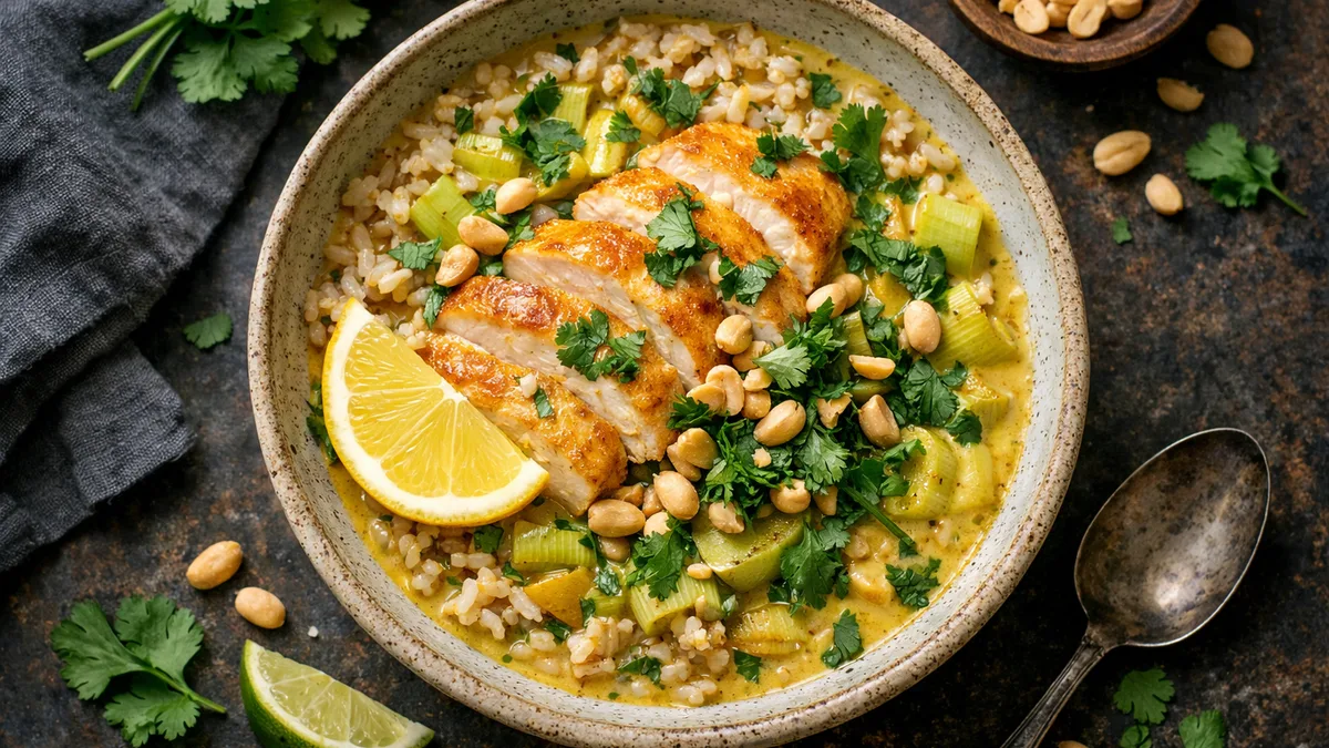 Curry thaï parfumé, poulet & coco