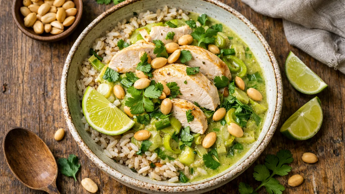 Curry vert thaï au poulet