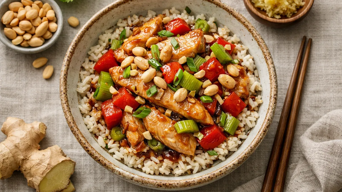 Dinde façon Kung Pao