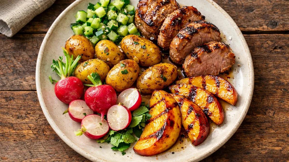 Filet mignon & grenailles poêlées