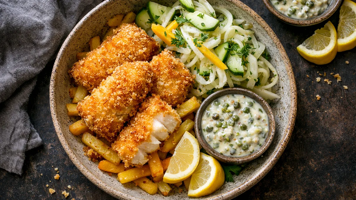 Fish & chips de lieu noir