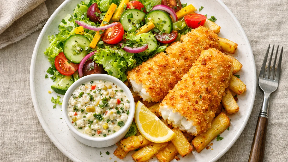 Fish & chips de lieu noir