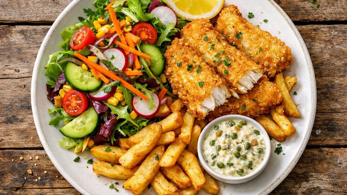 Fish & chips de lieu noir