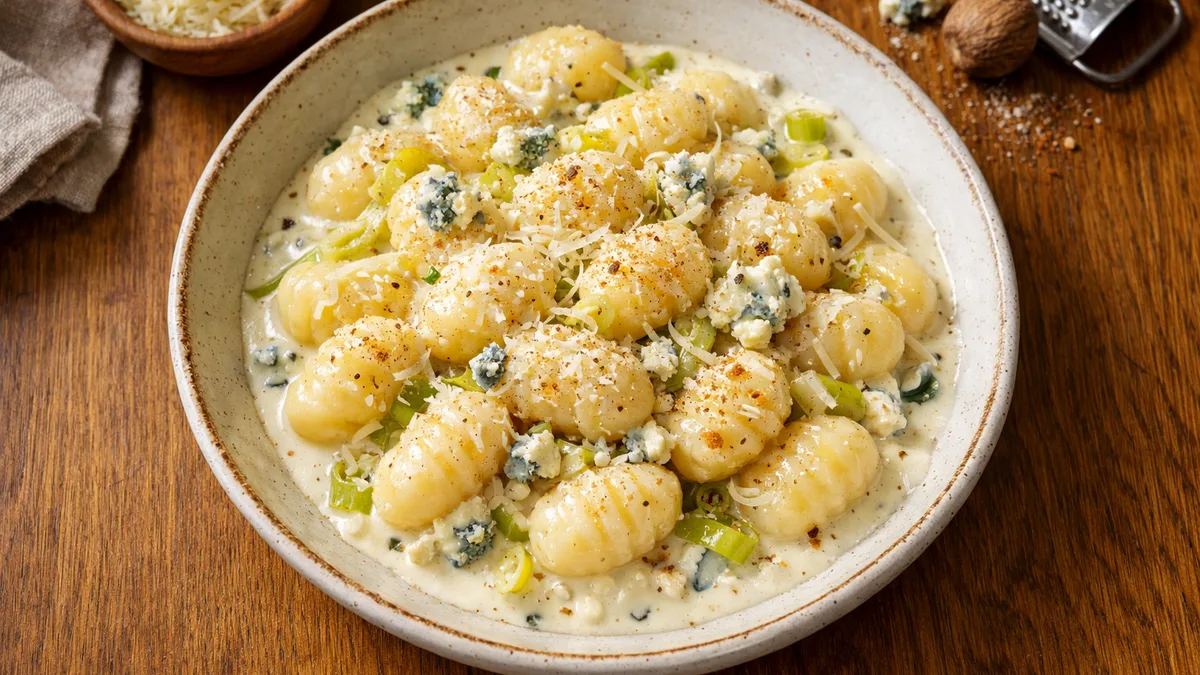Gnocchi crémeux au fromage bleu