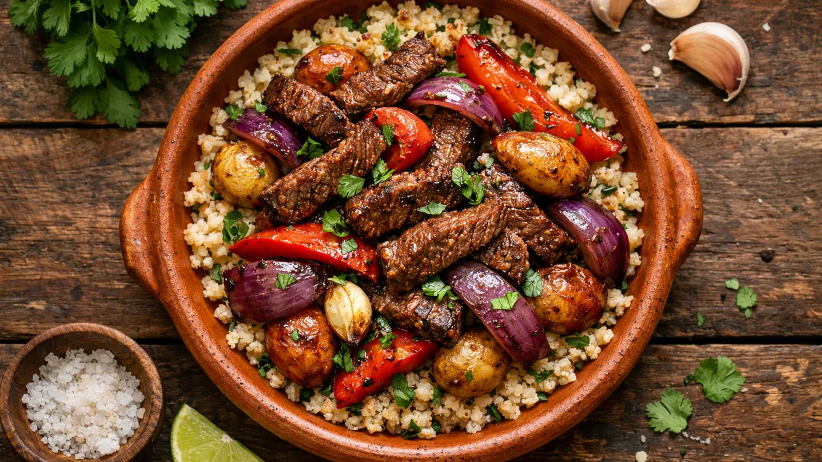 Lomo saltado : bœuf sauté à la péruvienne