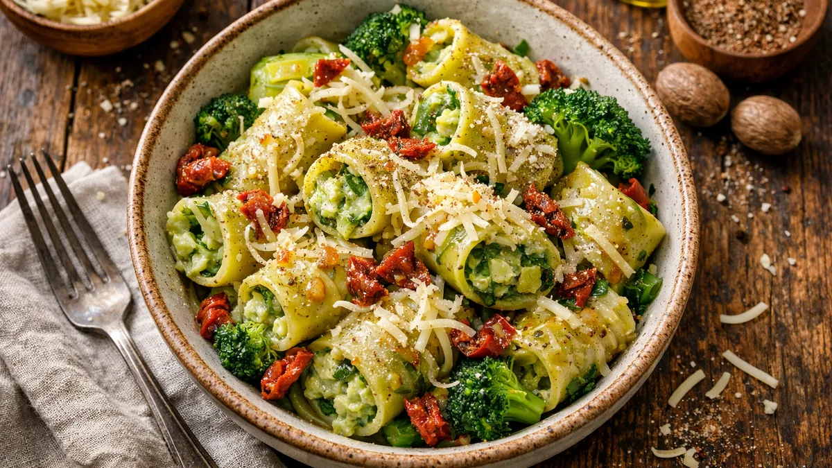 Macaroni de légumes verts