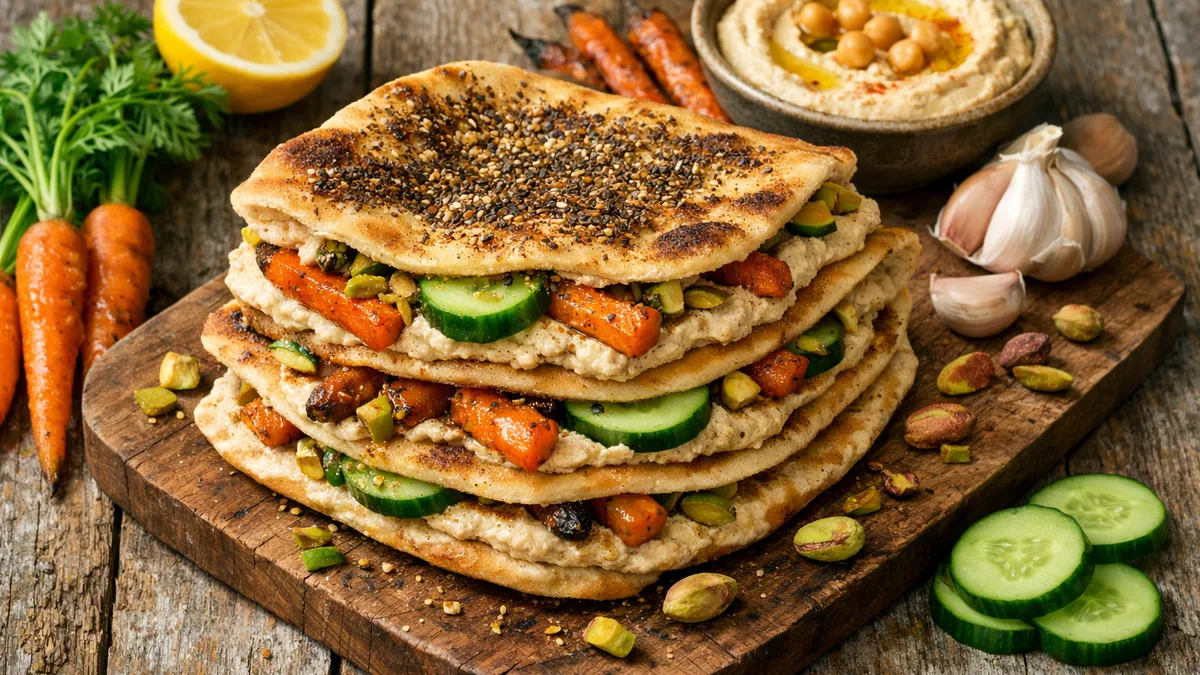 Man'ouché libanais & houmous
