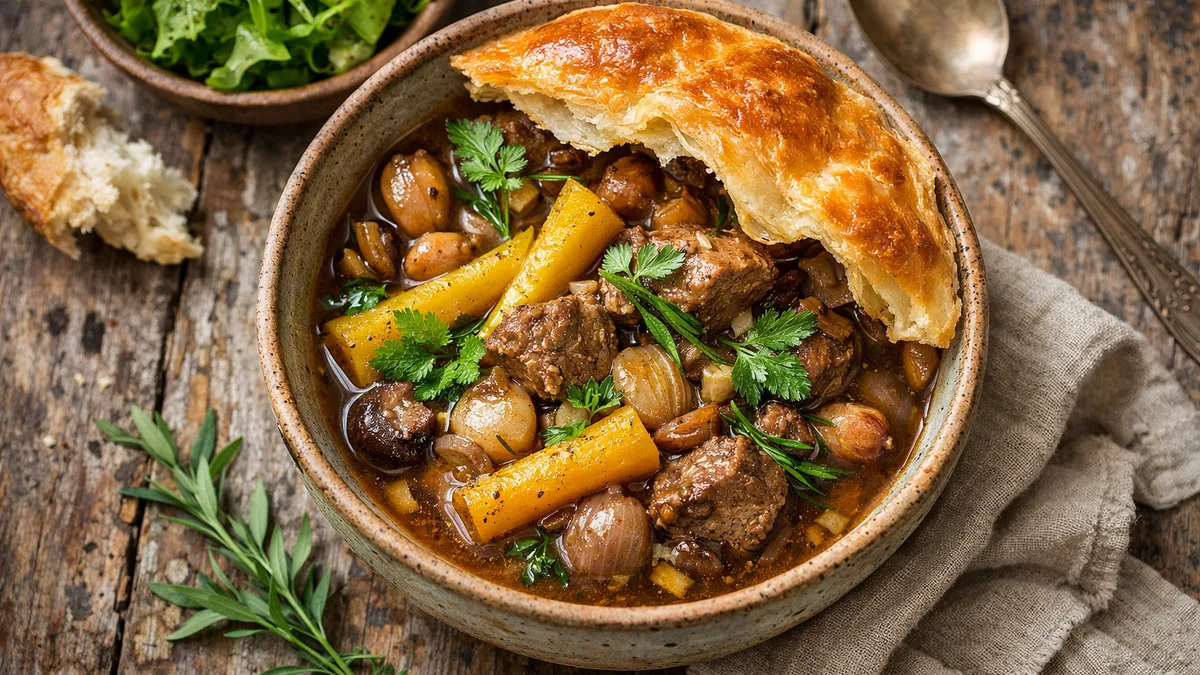 Mijoté de veau en croûte