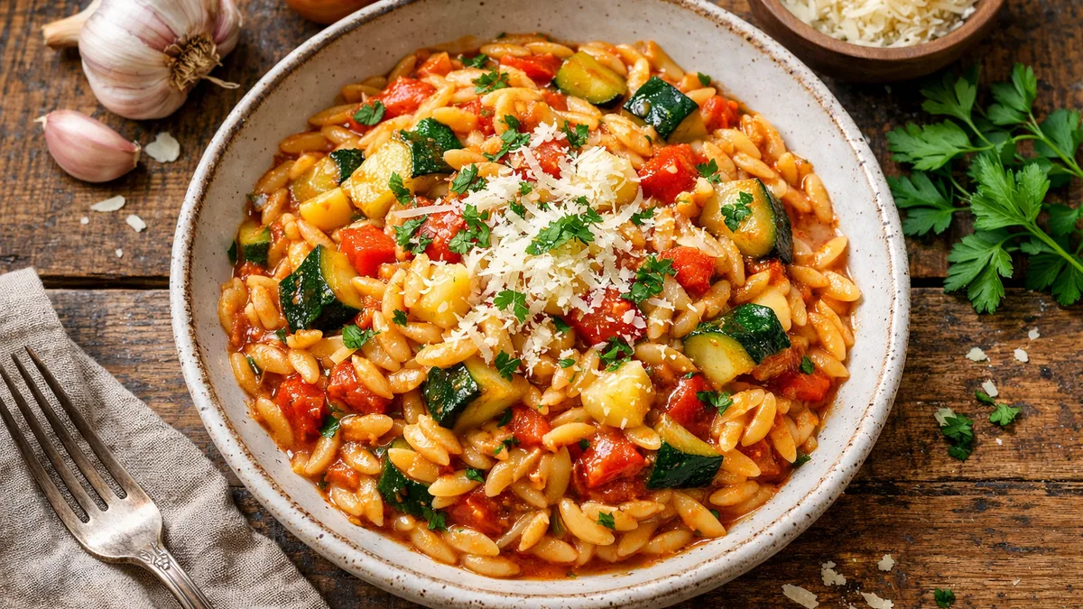 One pot d'orzo & Ossau-Iraty