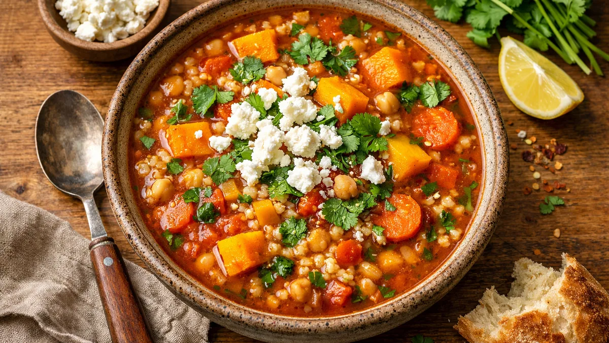 One pot : soupe façon chorba végétarienne