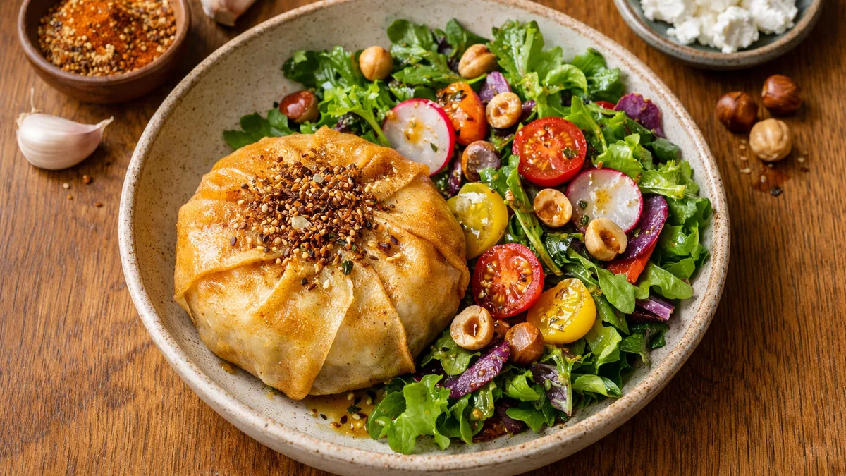 Pastilla marocaine de courge & chèvre frais