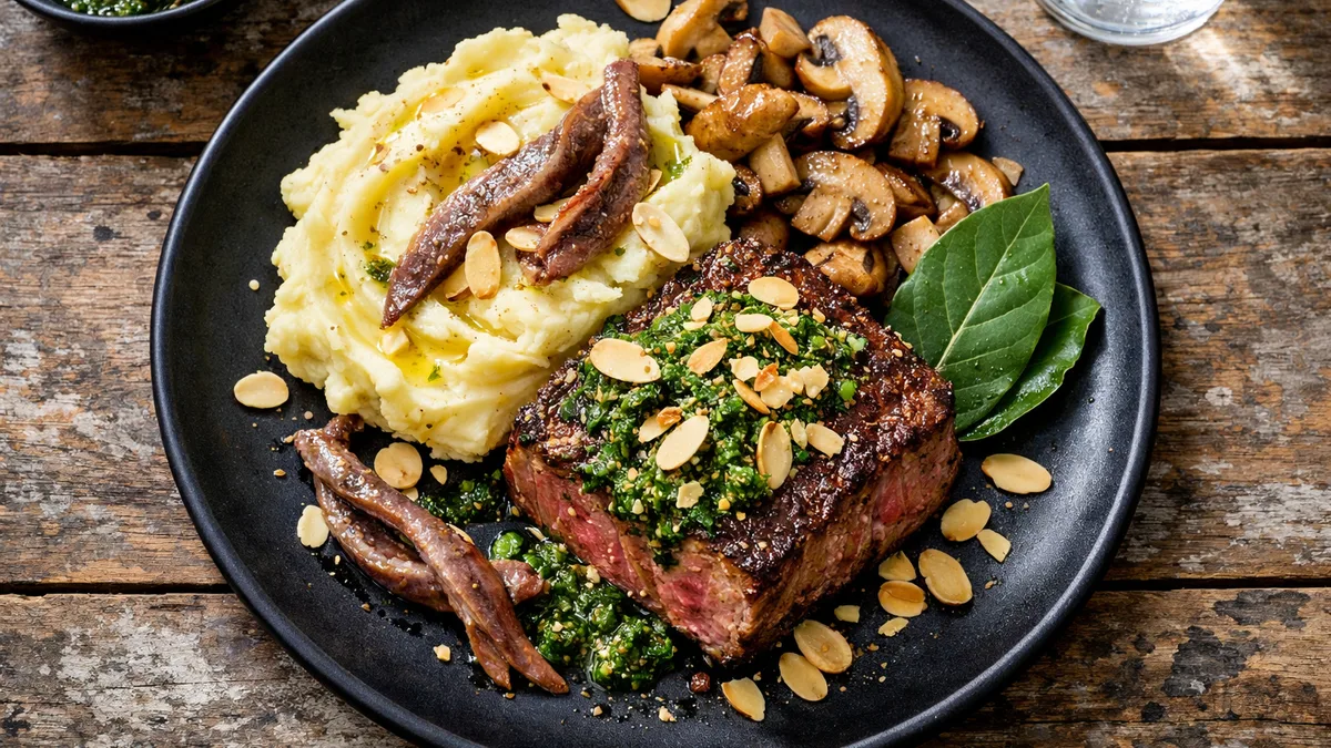 Pavé de bœuf & salsa verde à l'italienne