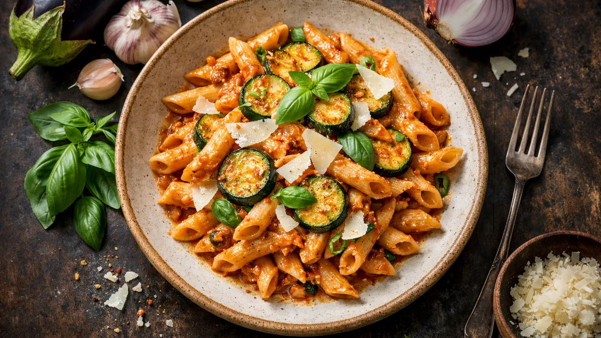 Penne & crème de tomates séchées