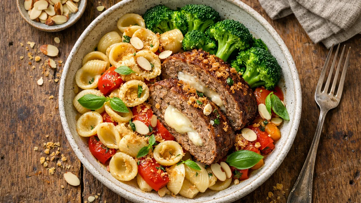 Polpettone farci à la mozzarella