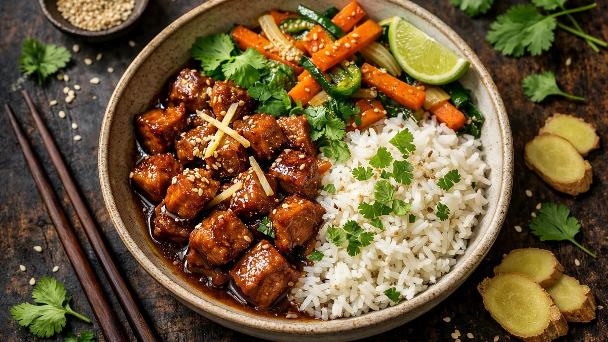 Porc au caramel vietnamien & riz