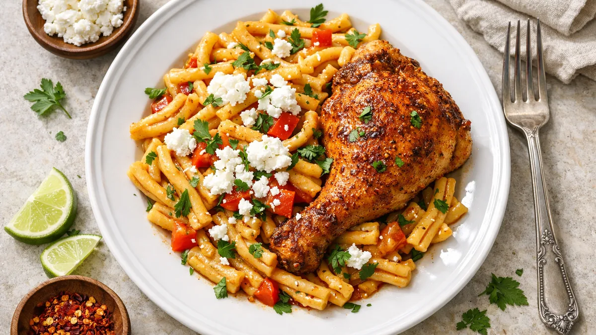Poulet à l'amazonienne & casarecce