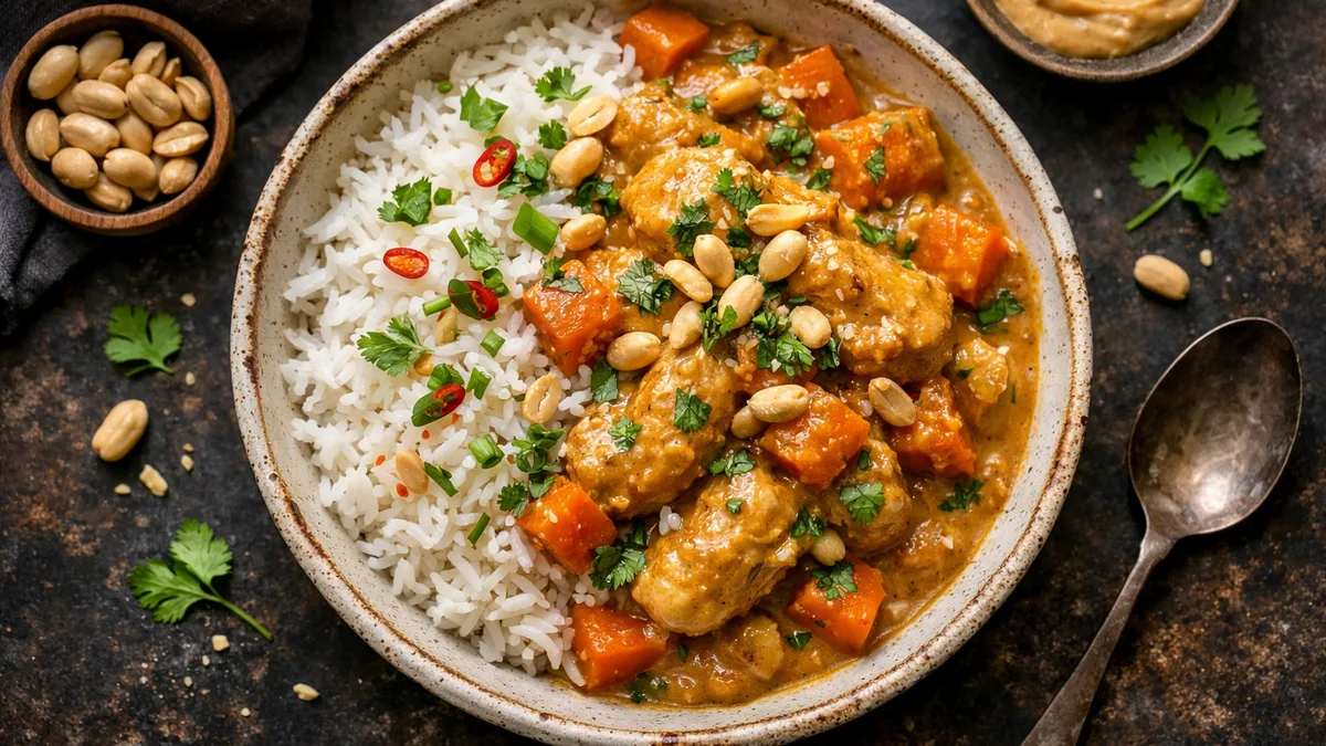 Poulet & carottes façon mafé