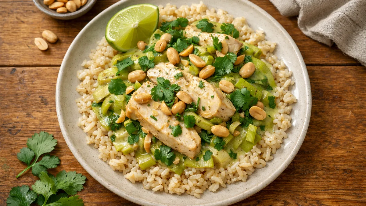 Poulet thaï au curry vert & lait de coco