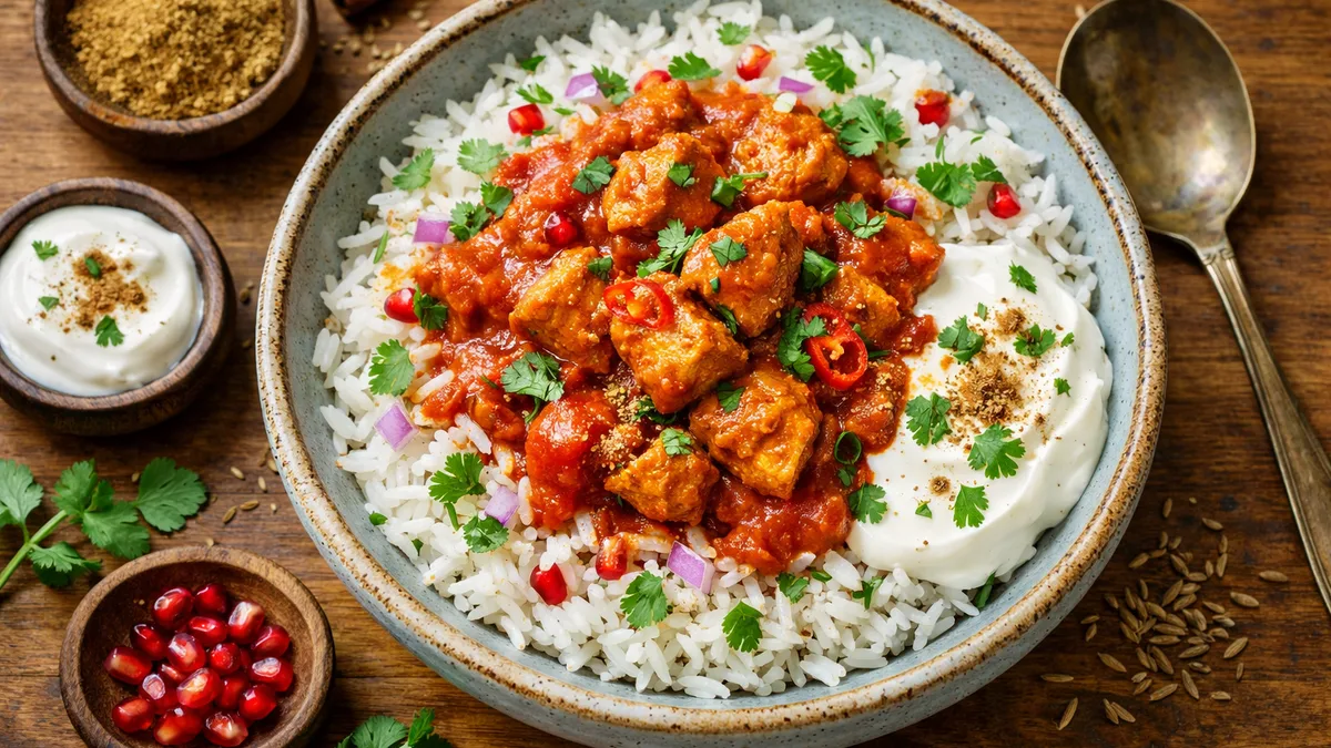 Poulet tikka masala & riz basmati