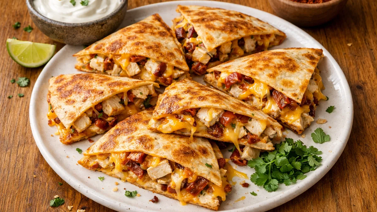 Quesadillas mexicaines au poulet