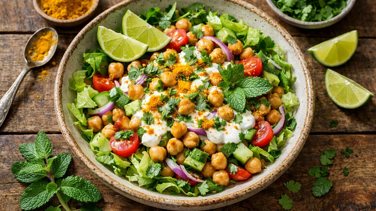 Salade indienne de pois chiches Chana