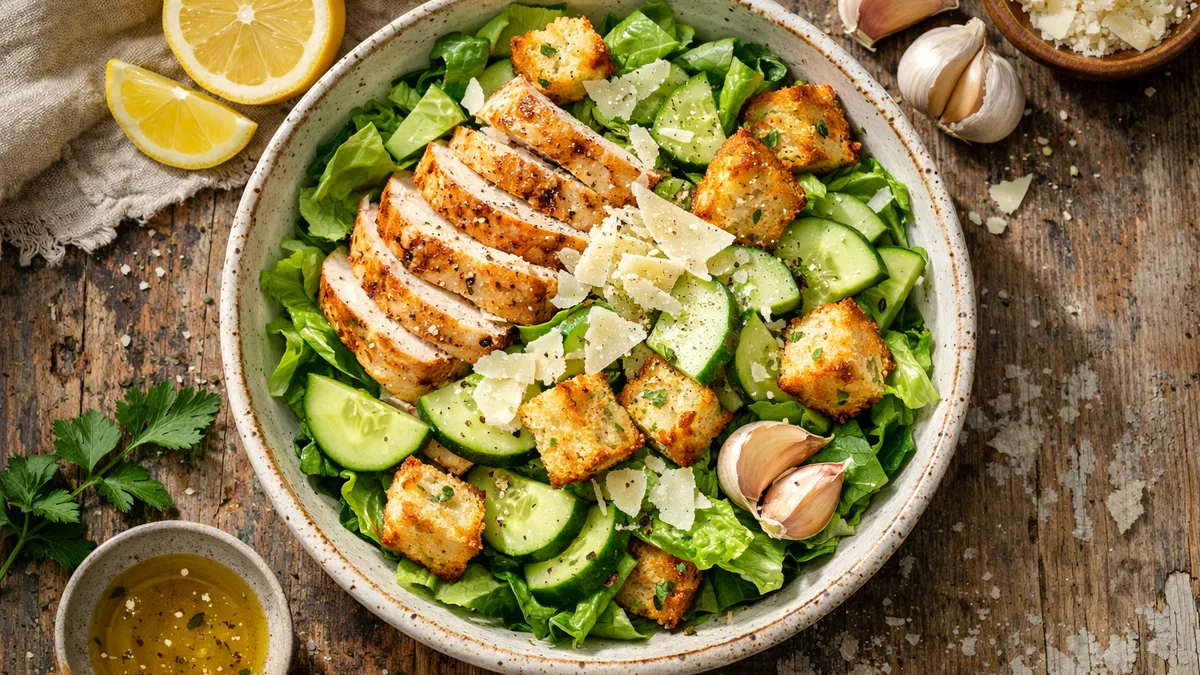 Salade au poulet & parmesan