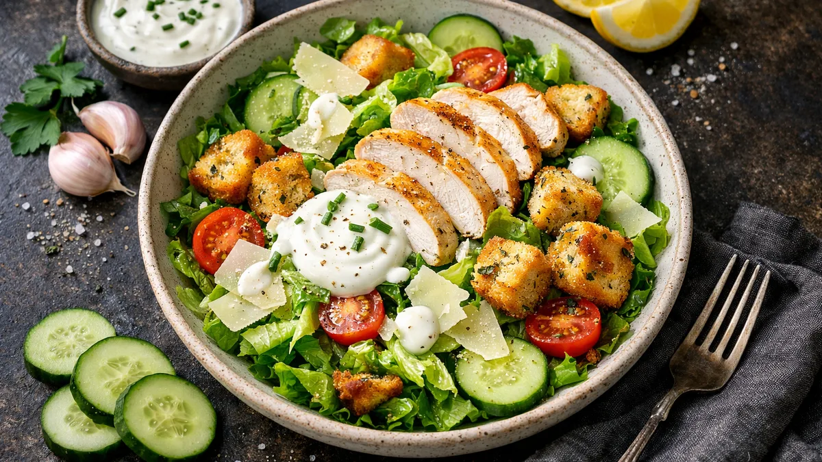 Salade au poulet & parmesan