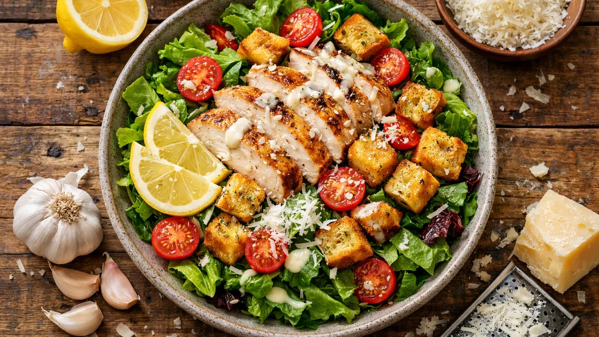 Salade au poulet & parmesan