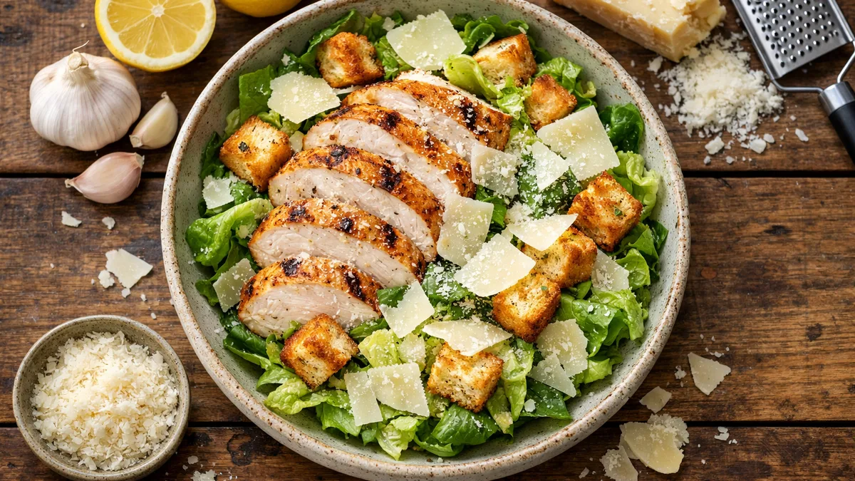 Salade au poulet & parmesan