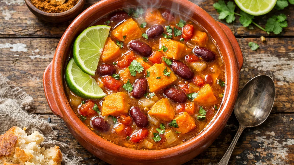 Soupe de patate douce, coco & garam masala