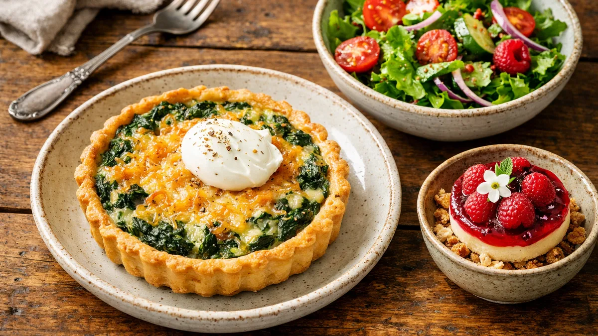 Tarte gouda-épinards à l'ancienne